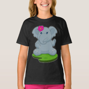 Elefant-Blume T-Shirt
