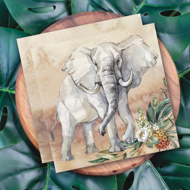 Elefant Blumenkarte (Von Creator hochgeladen)