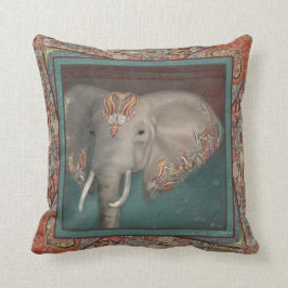 Elefant Boho Bohemische Stammes- Paisley Kissen