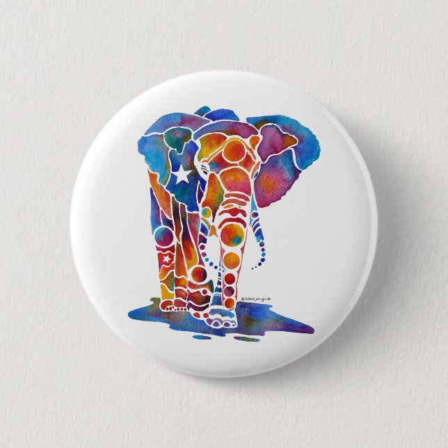 Elefant Button (Vorderseite)