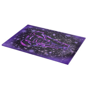Elefant Cutting Board Walking in der Starry Night Schneidebrett