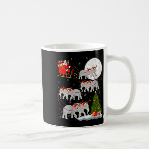 Elefant Damen Weihnachtsmann Schlitten Fliegend Lu Kaffeetasse