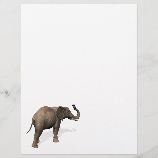 Elefant, der eine Selfie einnimmt (Vorderseite)