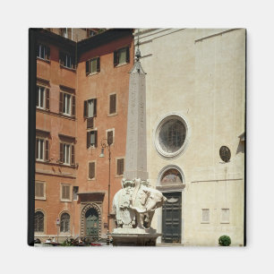 Elefant, der einen ägyptischen Obelisk, 1667 trä Magnet