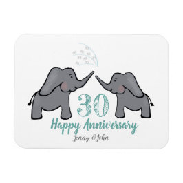 Elefant der Perlenhochzeit Magnet