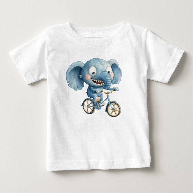 Elefant des Cartoon, Tierbeispiel Baby T-shirt (Vorderseite)