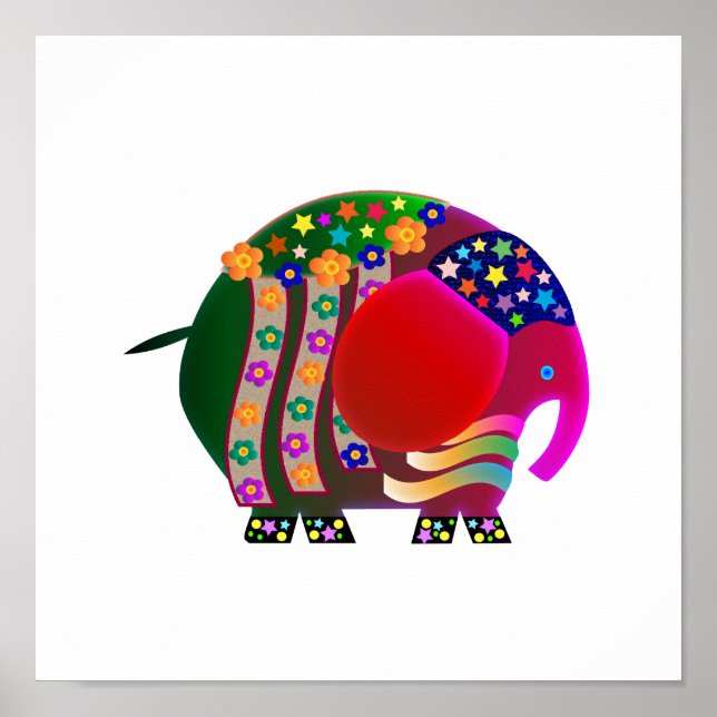 Elefant des Feiers: Party Party Poster (Vorne)