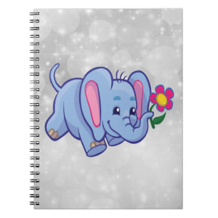 Elefant des niedlichen Cartoon Notizblock