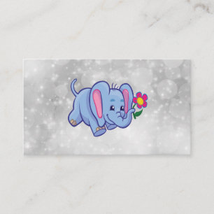 Elefant des niedlichen Cartoon Visitenkarte