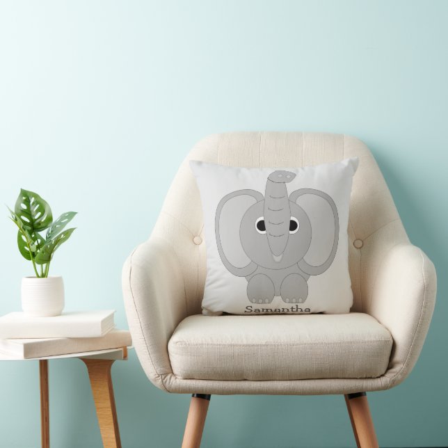 Elefant Design personalisiert Kissen (Stuhl )