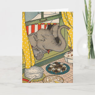 Elefant Desserts Geburtstag Karte