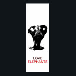 Elefant-Elefant Pop Art Poster<br><div class="desc">Elefant Walking. Schwarze,  weiße Töne Digitale Tierwerke - Elefanten Kunst - Tiere in Natur Digitale Bilder Fotos - Cartoon Comic Stil Pop Elefantenkunst Kunstwerk</div>