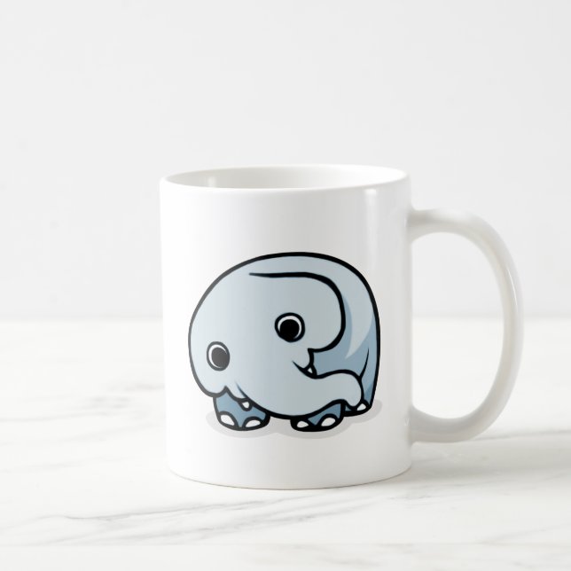 Elefant-Entwurf Kaffeetasse (Rechts)