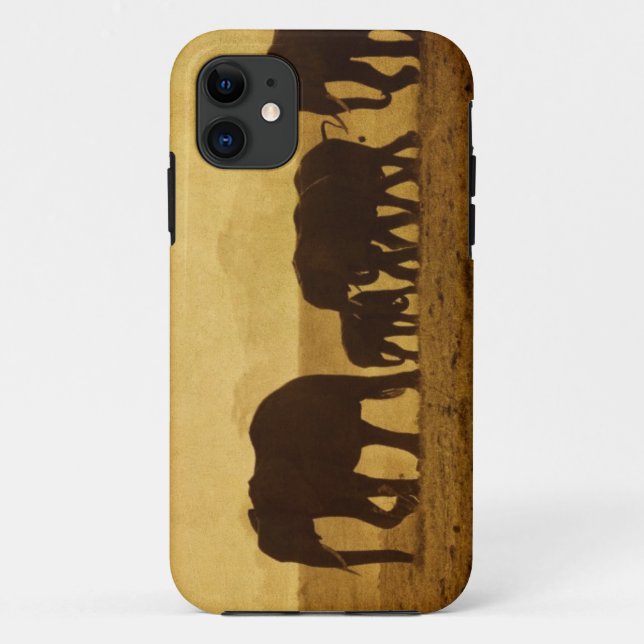Elefant-Familie Case-Mate iPhone Hülle (Rückseite)