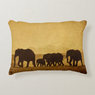 Elefant-Familie Dekokissen