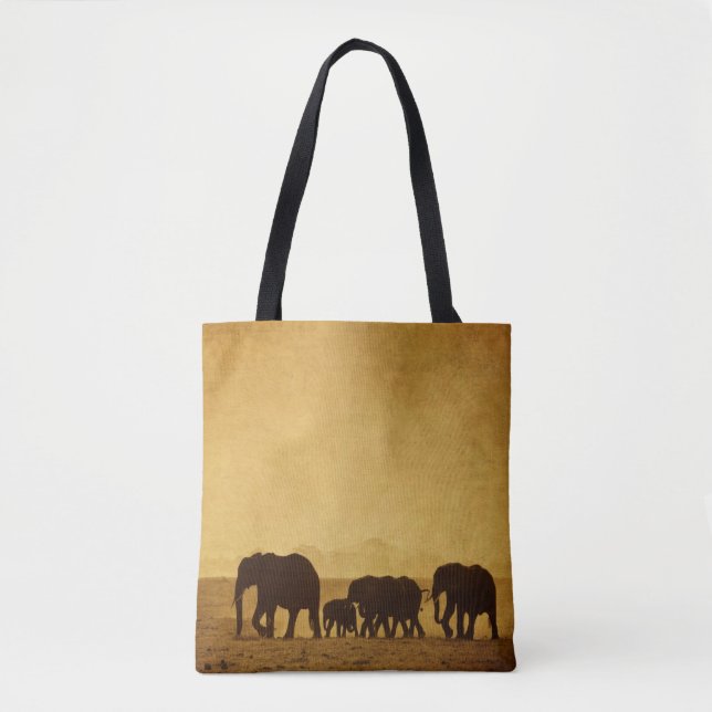 Elefant-Familie Tasche (Vorderseite)
