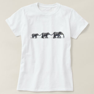 Elefant-Familien-T - Shirt
