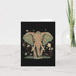 Elefant-Fans stilvolle künstlerische Rettet die El Karte