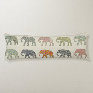 Elefant Farbige Tier Muster Modern Seitenschläferkissen