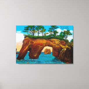 Elefant-Felsen auf Washington-Küste Leinwanddruck