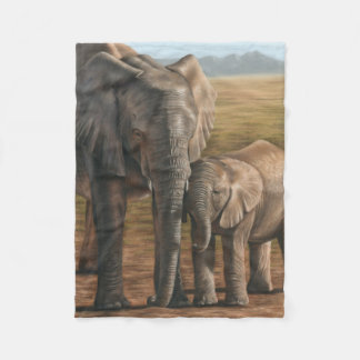 Elefant Fleecedecke