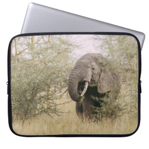 ELEFANT FRISST VON EINEM BAUM LAPTOPSCHUTZHÜLLE