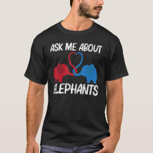 Elefant für Männer Wildtier T-Shirt