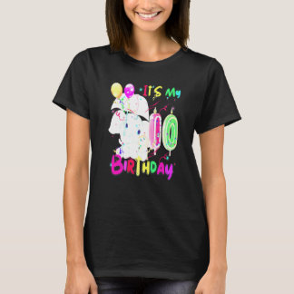 Elefant Geburtstag Ich habe meinen 10. Geburtstag  T-Shirt