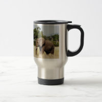Elefant-gehendes Masai Mara, Kenia Reise-Tasse