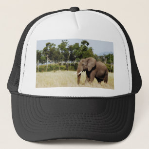 Elefant-gehendes Masai Mara Plains Kenia-Hut Truckerkappe