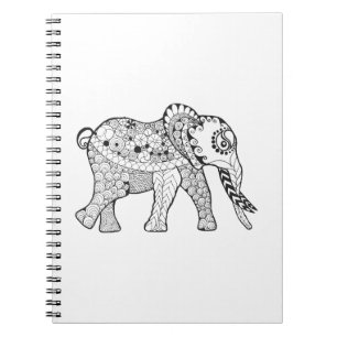 Elefant-Gekritzel Notizblock