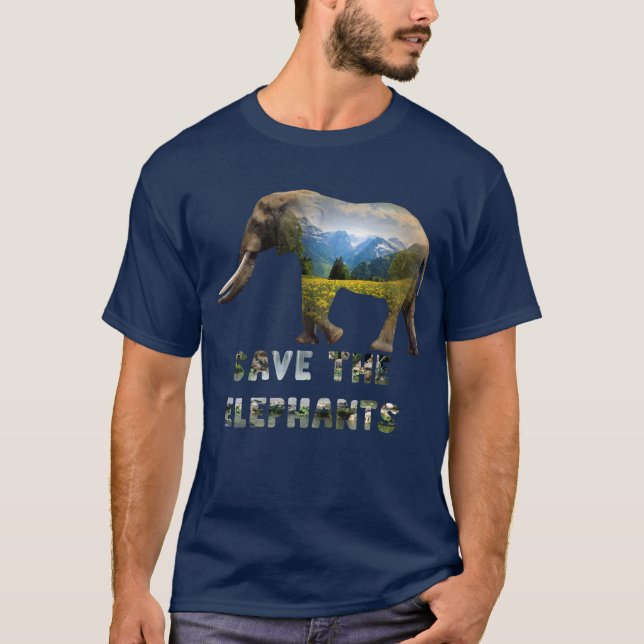 Elefant gerettet T-Shirt (Vorderseite)