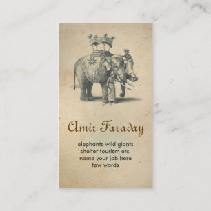 Elefant Geschäftskarte Visitenkarte