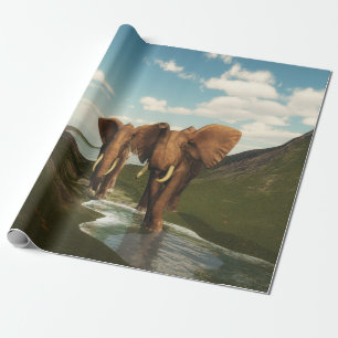 Elefant Geschenkpapier