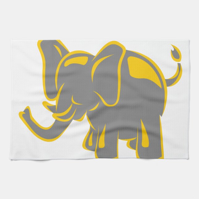 Elefant Geschirrtuch (Horizontal)