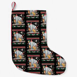 Elefant Giraffe Zebra Dschungel Zoo Hässlich Weihn Kleiner Weihnachtsstrumpf