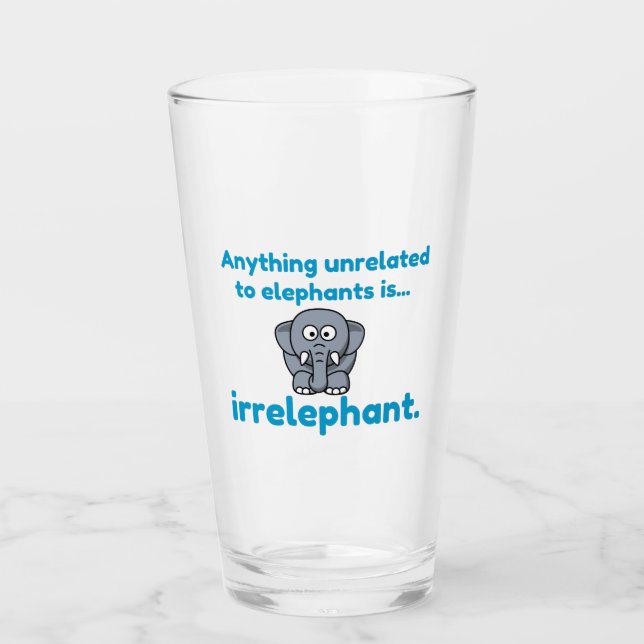 Elefant Glas (Vorderseite)