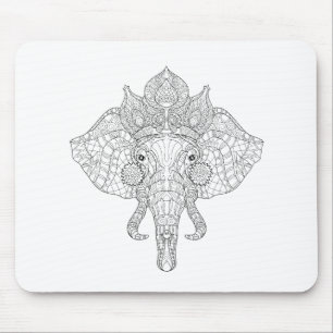 Elefant HauptZendoodle Mousepad