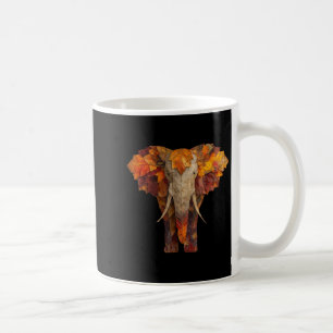 Elefant Herbst lässt künstlerische Tierkunst falle Kaffeetasse