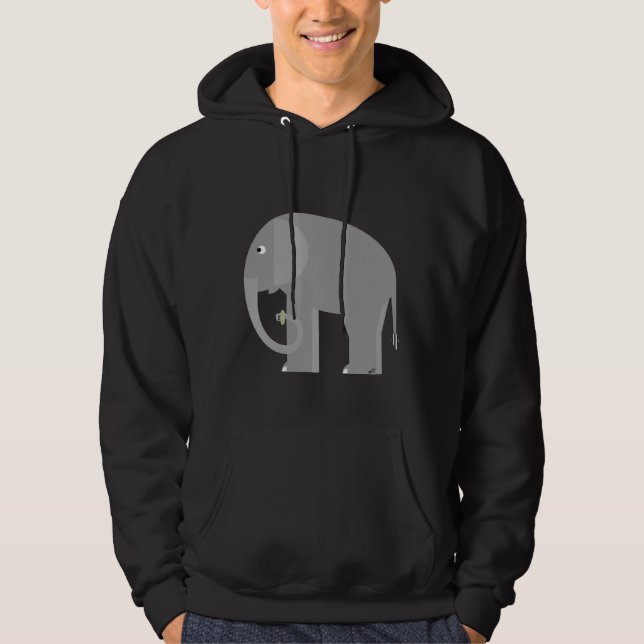 Elefant Hoodie (Vorderseite)