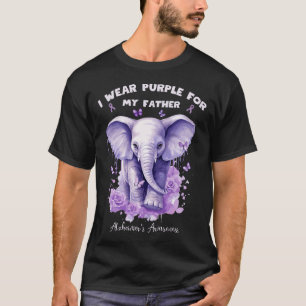 Elefant Ich trage Lila für meinen Vater Heimerheim T-Shirt