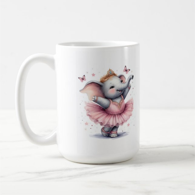 Elefant im Ballett Kaffeetasse (Links)