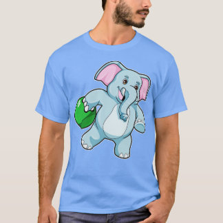 Elefant im Bowling mit Bowlingball 1 T-Shirt