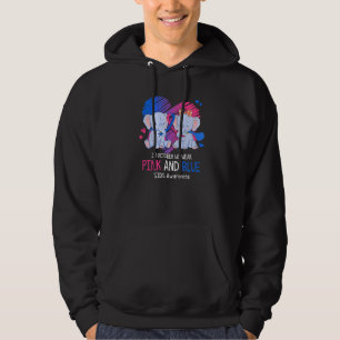 Elefant im Oktober tragen wir rosa und blaue SIDS Hoodie