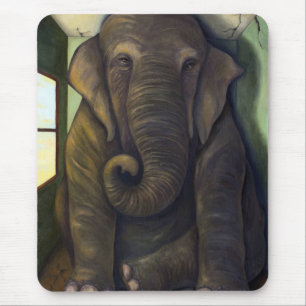 Elefant im Raum Mousepad
