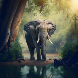 Elefant im Wilden Jigsaw-Puzzle