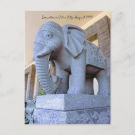 Elefant in Cebu City Postkarte