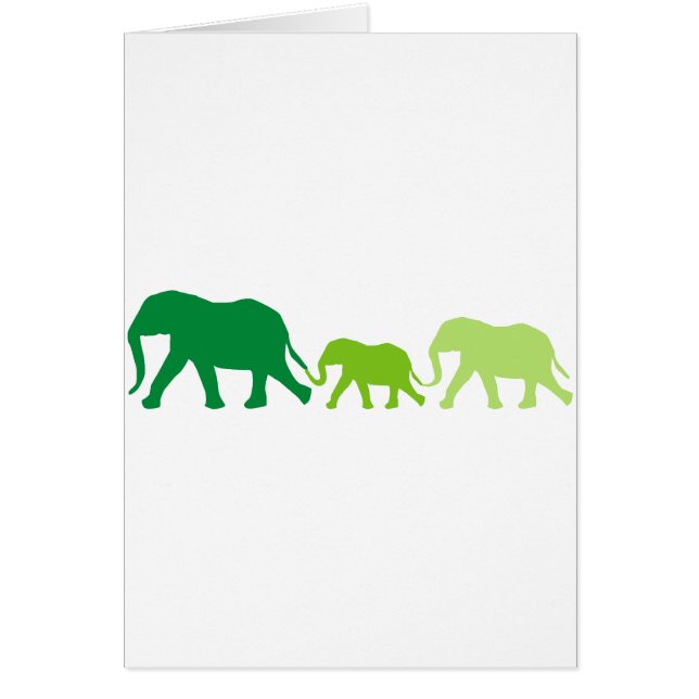 Elefant in Grün (Vorne)