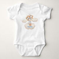 Elefant in Hot-Air-Balloon Baby Bodysuit