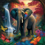 Elefant in majestätischer Landschaft Jigsaw Puzzle<br><div class="desc">Elefant in Majestic Landschaft Jigsaw Puzzle. Der farbenfrohe Hintergrund dieses Elefanten sieht absolut phantastisch zusammen aus. Ein digitales Grafikdesign mit hoher Auflösung. Und mit all meinen Rätsel kann dies mit jedem Text,  den Sie hinzufügen möchten,  personalisiert sein.</div>